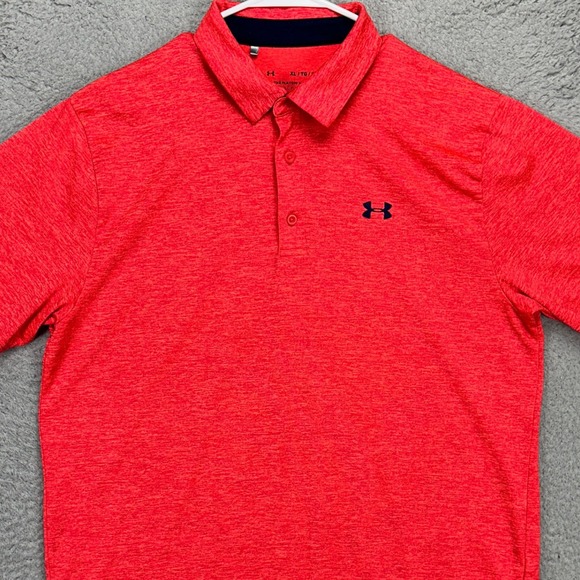 Under Armour The PlayOff Polo Shirt Adult XL Neon Pink Athletic Golf Rugby Mens
